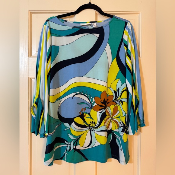Susan Graver Tops - Women’s Susan Graver Multicolor Top L